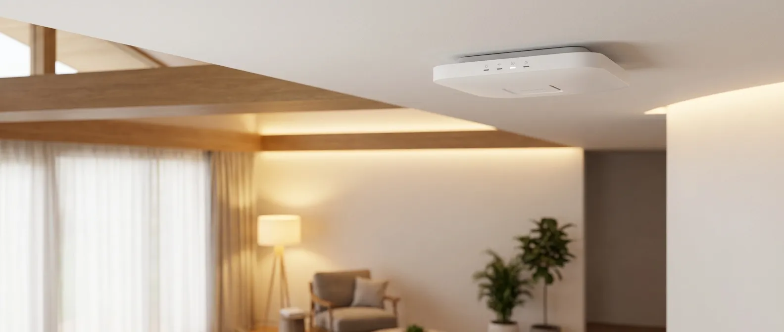 נקודת גישה WiFi מקצועית מותקנת בתקרה