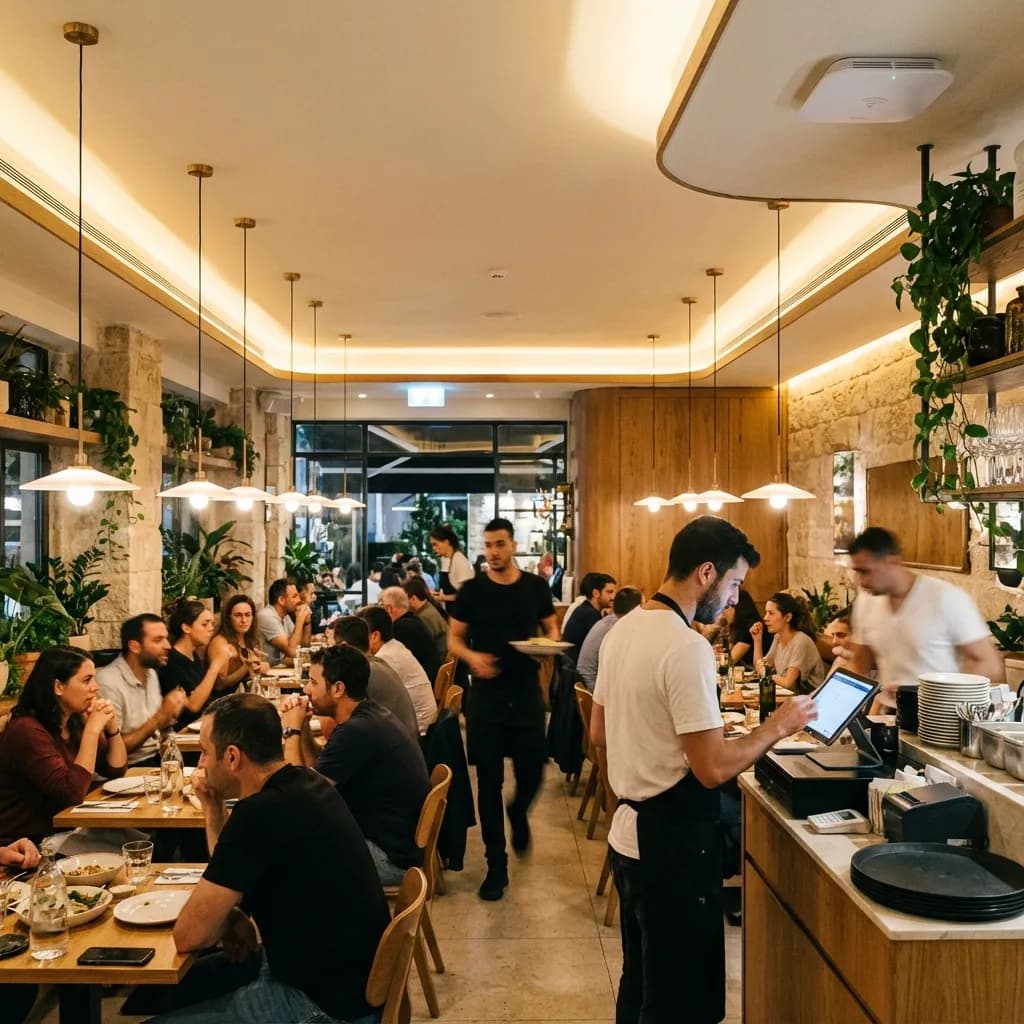 WiFi שעובד בלחץ: תשתית למסעדה עמוסה